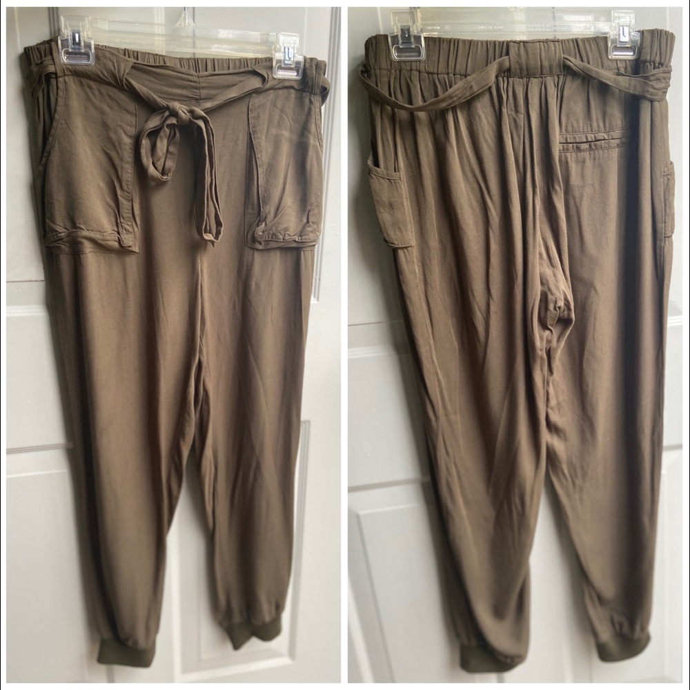Fashion Nova Olive Green Joggers